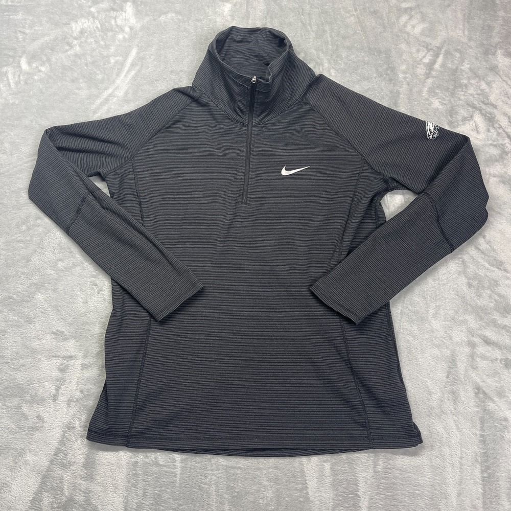 Philadelphia Eagles 1/4 Zip Pullover Mens XL Black Nike Golf NFL Football Sports